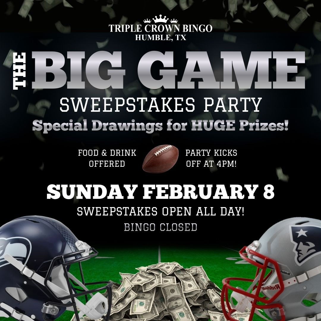 The Big Game Sweepstakes party
