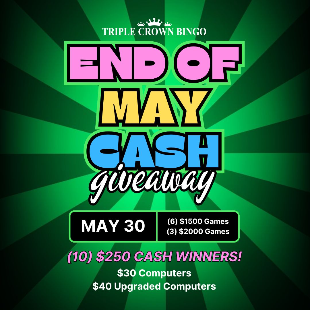 END OF MAY CASH GIVEAWAY!